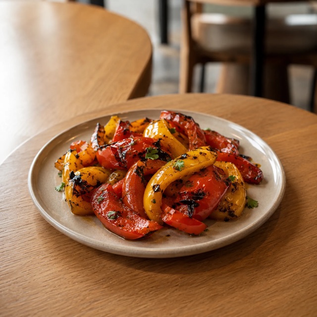 Grilled peppers