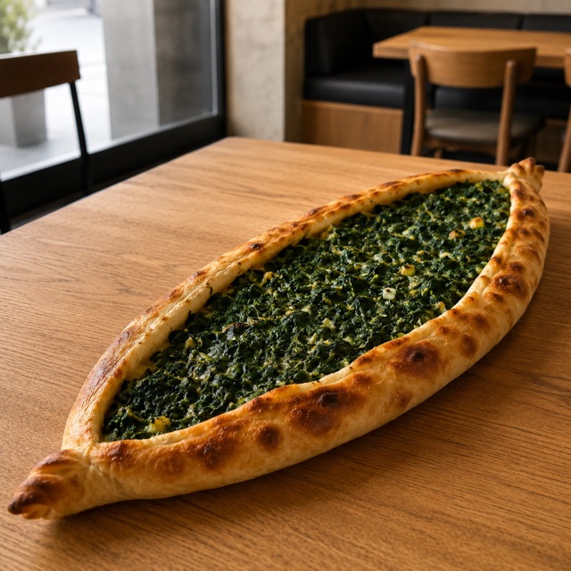 Spinach pide