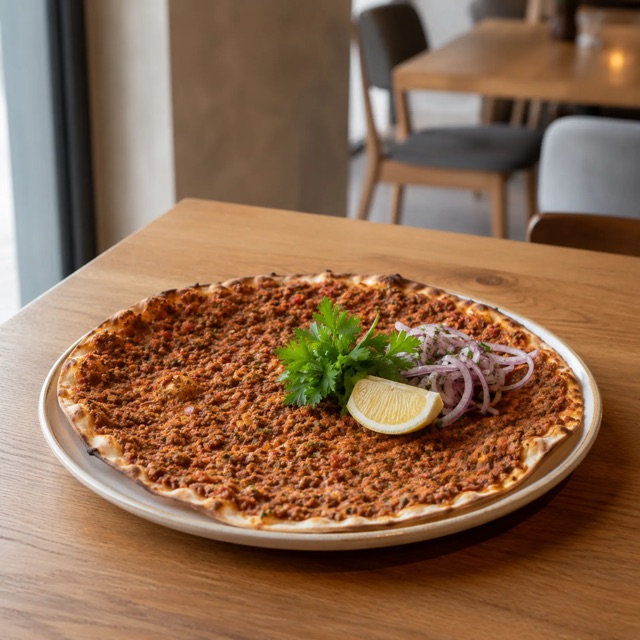 Spicy lahmacun